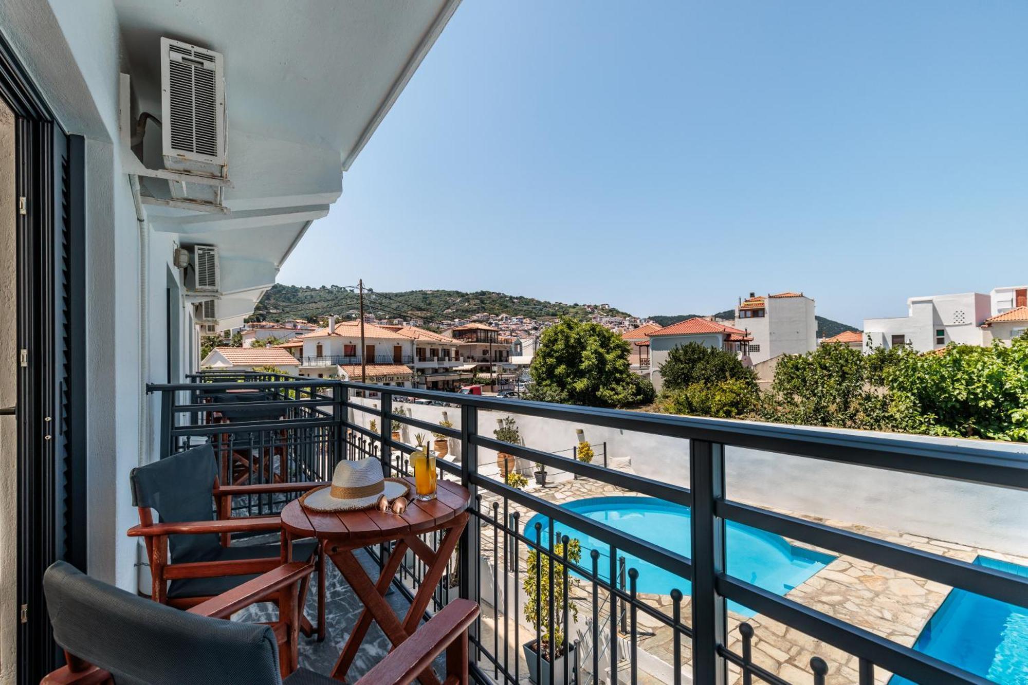 Amalia Hotel Skopelos stad Rum bild