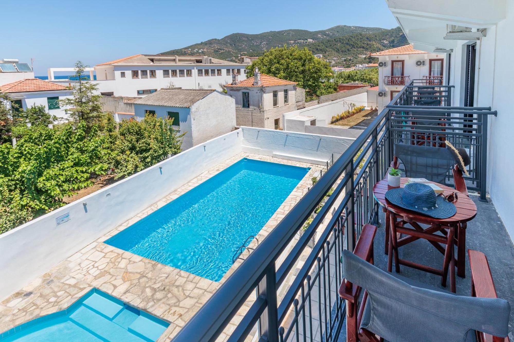 Amalia Hotel Skopelos stad Rum bild